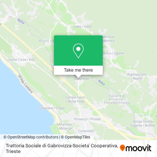 Trattoria Sociale di Gabrovizza-Societa' Cooperativa map