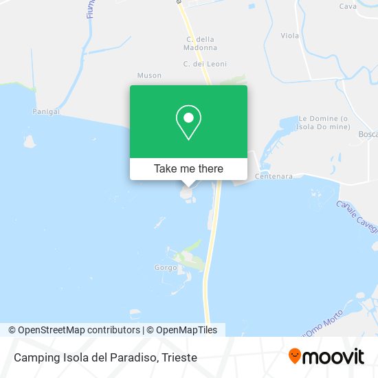 Camping Isola del Paradiso map