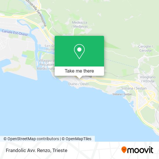 Frandolic Avv. Renzo map