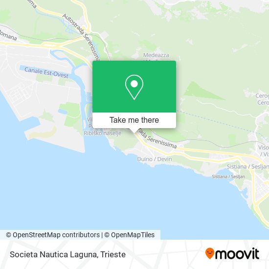 Societa Nautica Laguna map