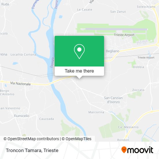 Troncon Tamara map
