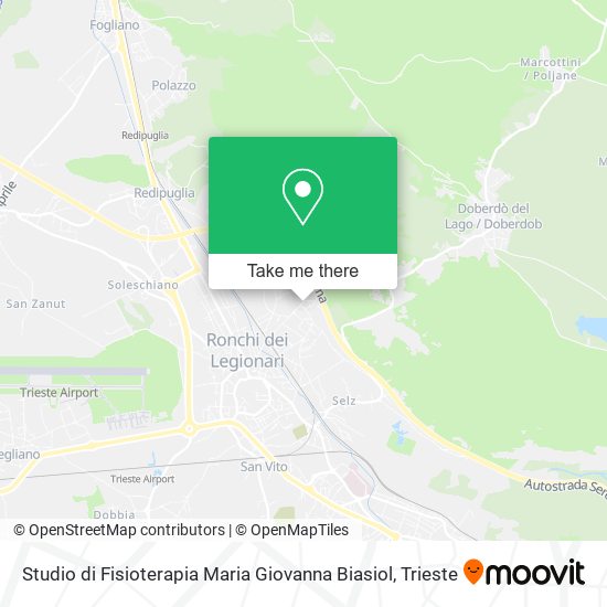 Studio di Fisioterapia Maria Giovanna Biasiol map