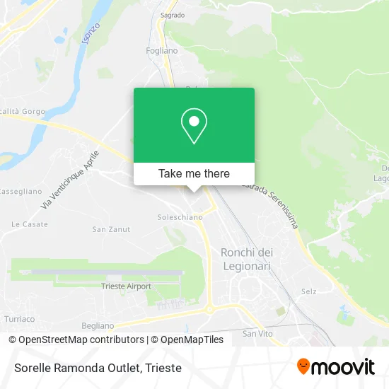 Sorelle Ramonda Outlet map
