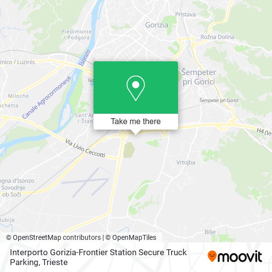 Interporto Gorizia-Frontier Station Secure Truck Parking map