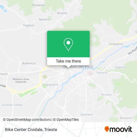 Bike Center Cividale map