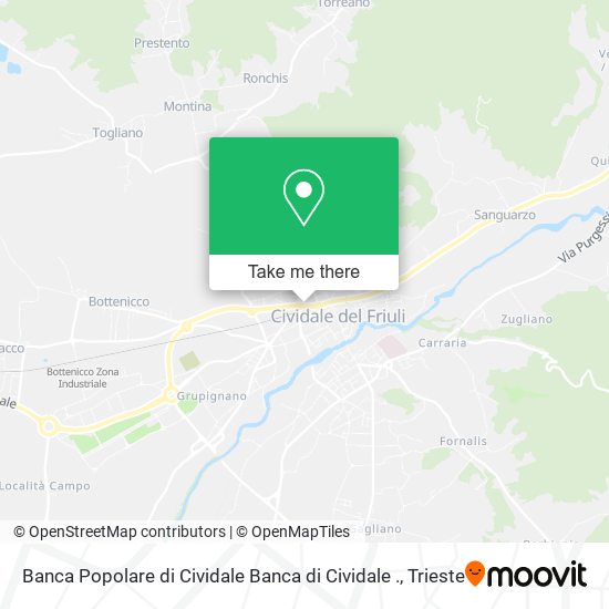 Banca Popolare di Cividale Banca di Cividale . map