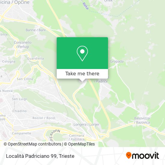 Località Padriciano 99 map