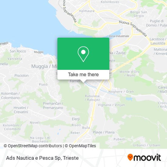 Ads Nautica e Pesca Sp map