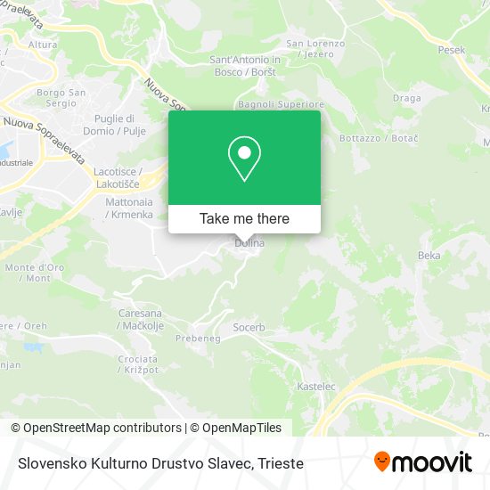 Slovensko Kulturno Drustvo Slavec map