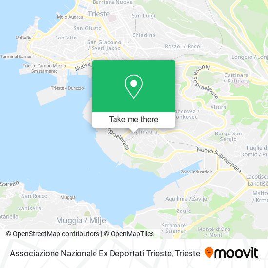 Associazione Nazionale Ex Deportati Trieste map