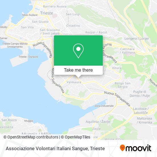 Associazione Volontari Italiani Sangue map