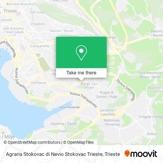 Agraria Stokovac di Nevio Stokovac Trieste map