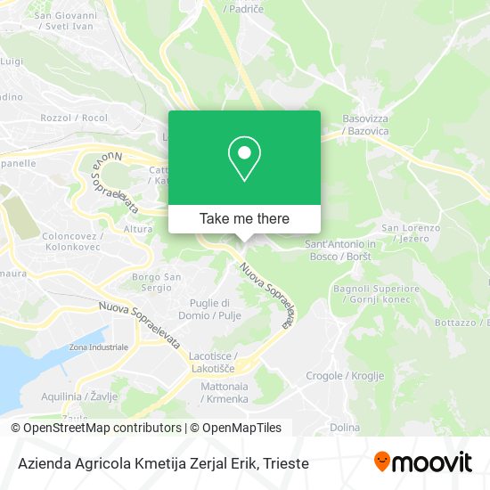 Azienda Agricola Kmetija Zerjal Erik map