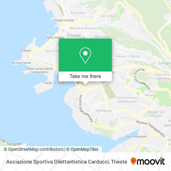 Aociazione Sportiva Dilettantistica Carducci map