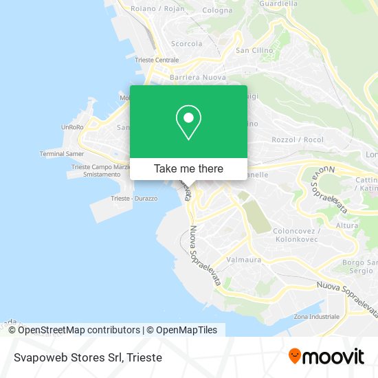 Svapoweb Stores Srl map