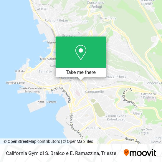 California Gym di S. Braico e E. Ramazzina map