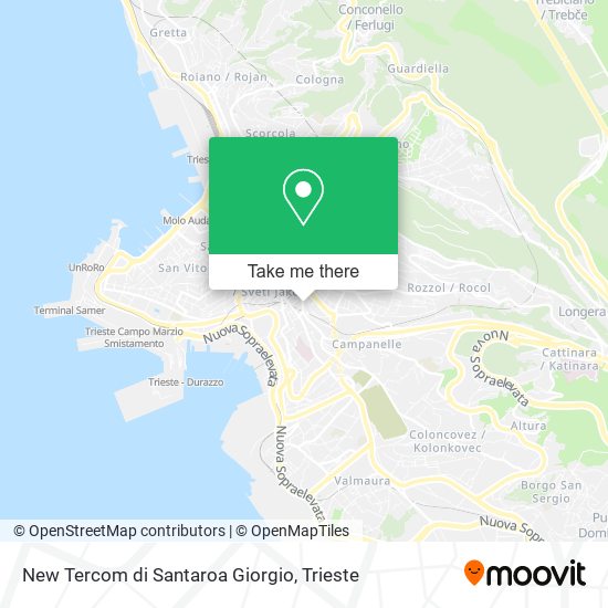 New Tercom di Santaroa Giorgio map