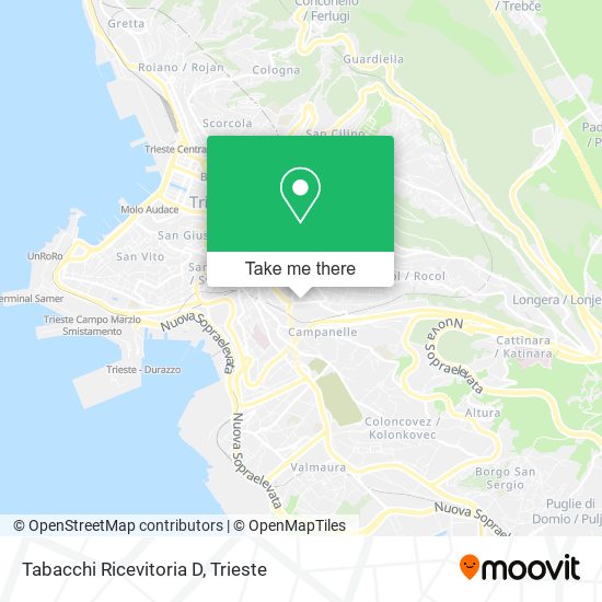 Tabacchi Ricevitoria D map