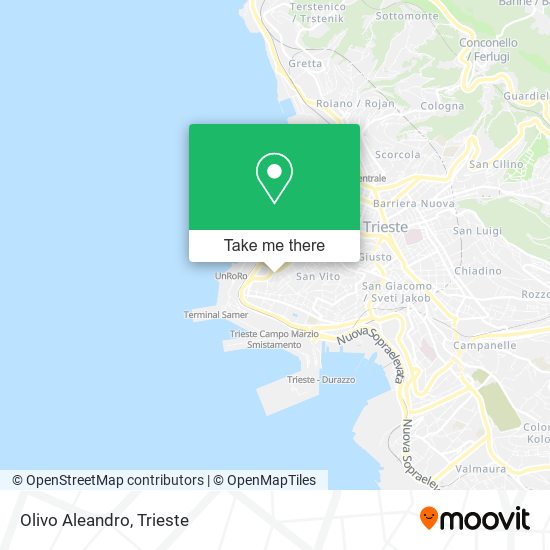 Olivo Aleandro map