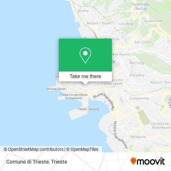 Comune di Trieste map