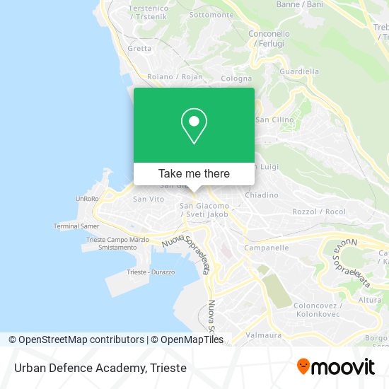 Urban Defence Academy map