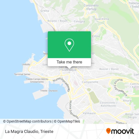 La Magra Claudio map