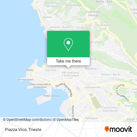 Piazza Vico map