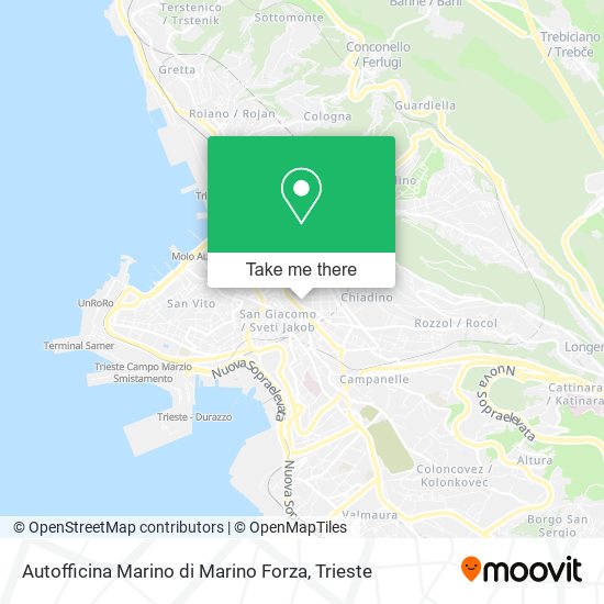 Autofficina Marino di Marino Forza map