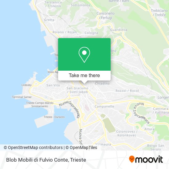 Blob Mobili di Fulvio Conte map