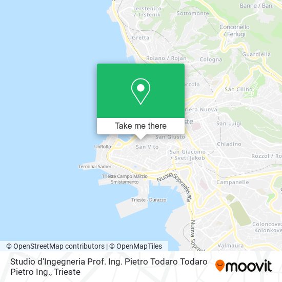 Studio d'Ingegneria Prof. Ing. Pietro Todaro Todaro Pietro Ing. map