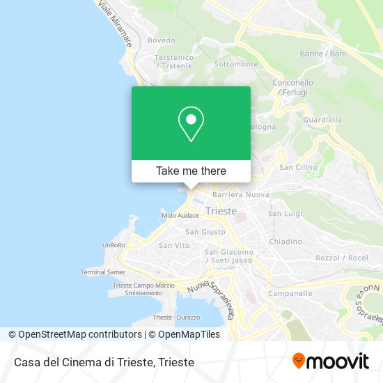 Casa del Cinema di Trieste map