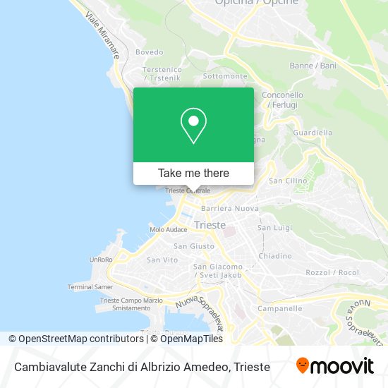 Cambiavalute Zanchi di Albrizio Amedeo map