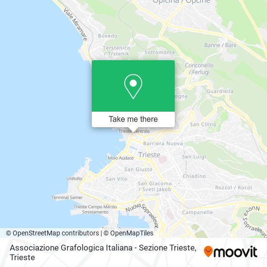 Associazione Grafologica Italiana - Sezione Trieste map