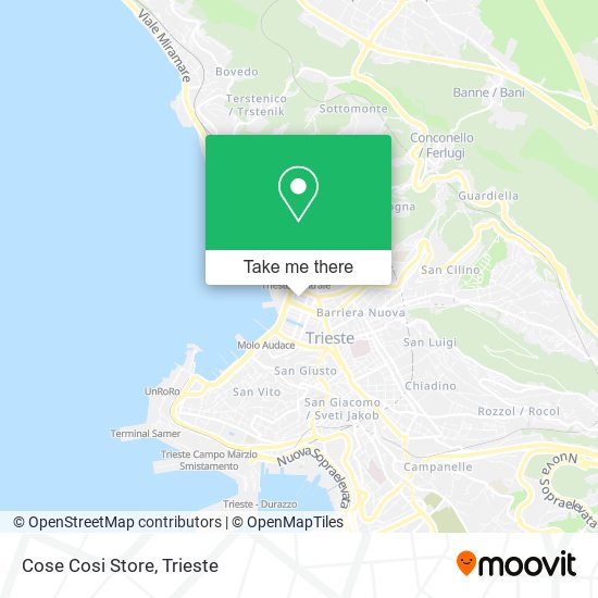 Cose Cosi Store map