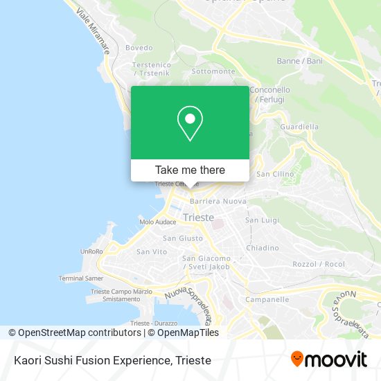 Kaori Sushi Fusion Experience map