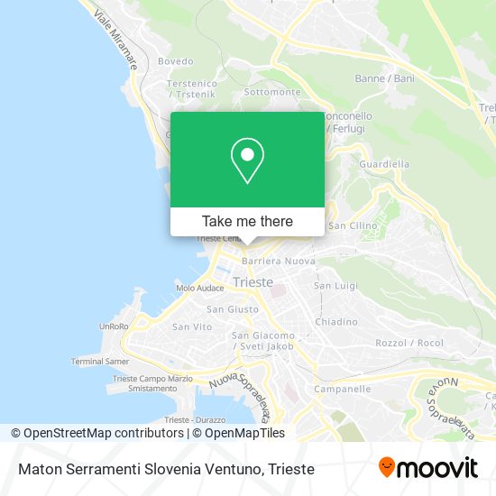 Maton Serramenti Slovenia Ventuno map