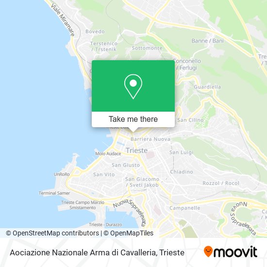 Aociazione Nazionale Arma di Cavalleria map