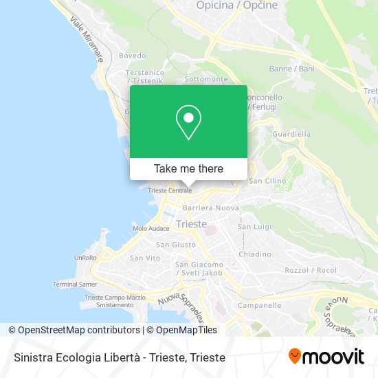 Sinistra Ecologia Libertà - Trieste map