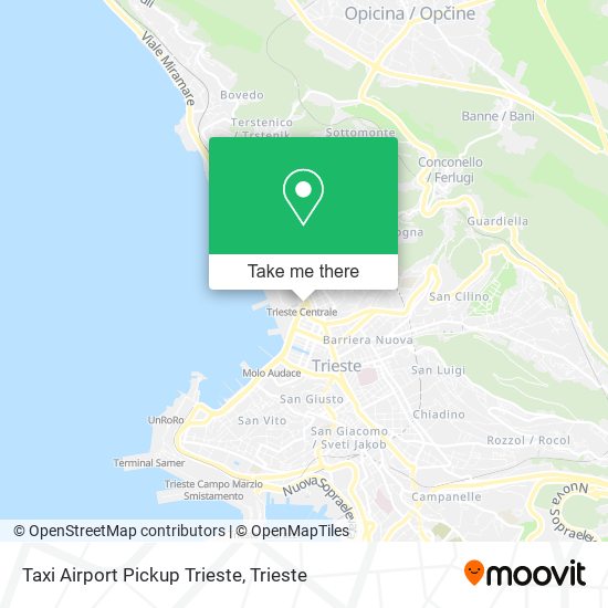 Taxi Airport Pickup Trieste map