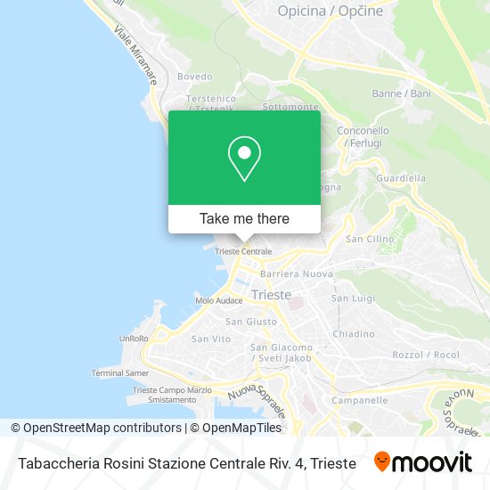 Tabaccheria Rosini Stazione Centrale Riv. 4 map