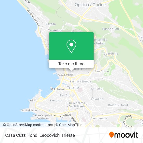 Casa Cuzzi Fondi Leocovich map