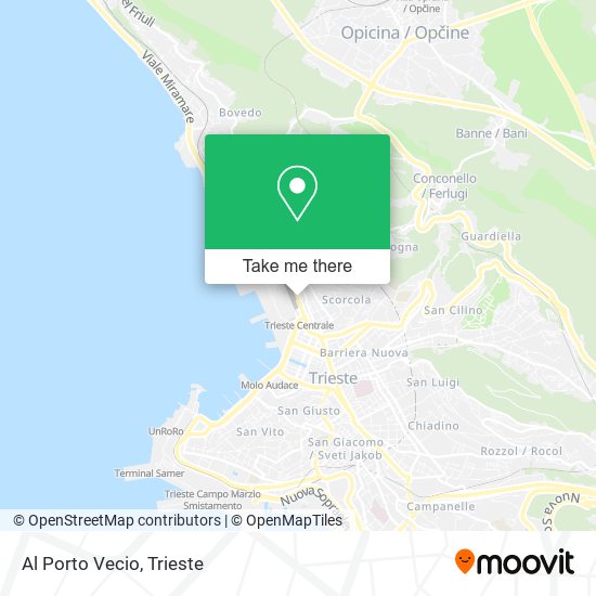 Al Porto Vecio map