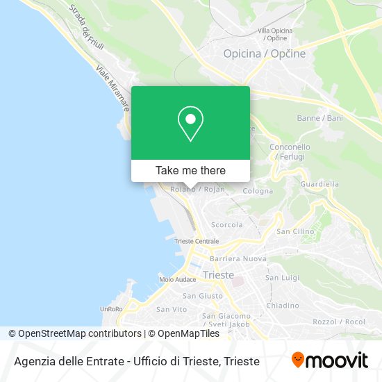 Agenzia delle Entrate - Ufficio di Trieste map