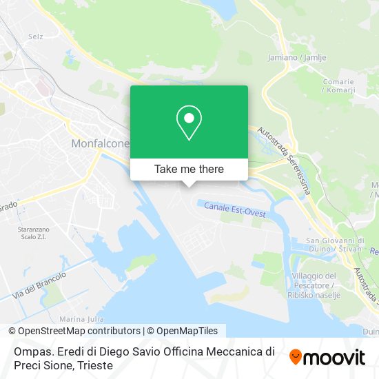 Ompas. Eredi di Diego Savio Officina Meccanica di Preci Sione map