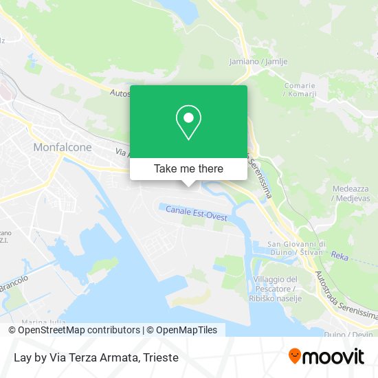 Lay by Via Terza Armata map