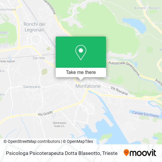 Psicologa Psicoterapeuta Dotta Blaseotto map