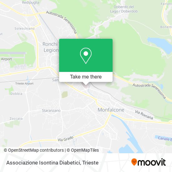 Associazione Isontina Diabetici map