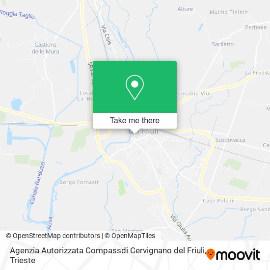 Agenzia Autorizzata Compassdi Cervignano del Friuli map