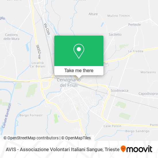 AVIS - Associazione Volontari Italiani Sangue map