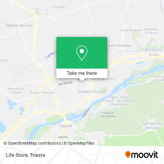 Life Store map